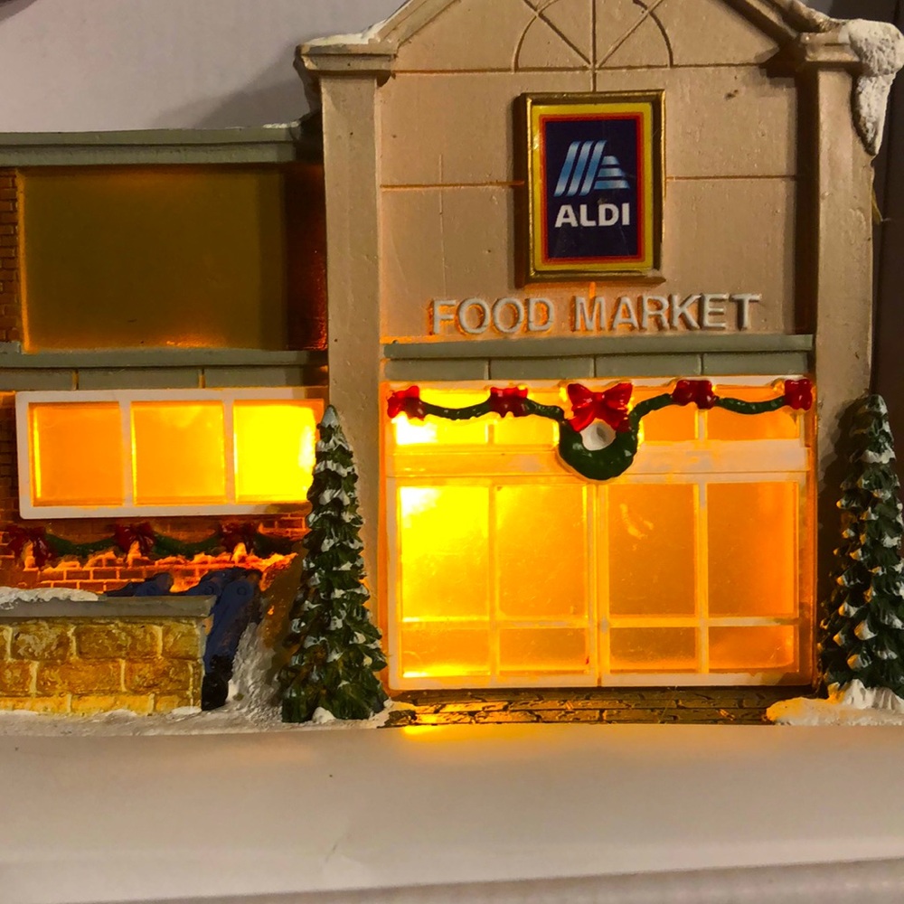 New 2024 Merry Moments Aldi Store Light Up Holiday Christmas Village House